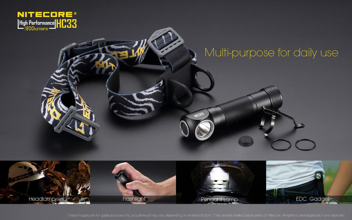 Our Nitecore HC33 Headlamp 1800 Lumens CREE LED NiteCore are trendy  functional, stylish and priced affordable
